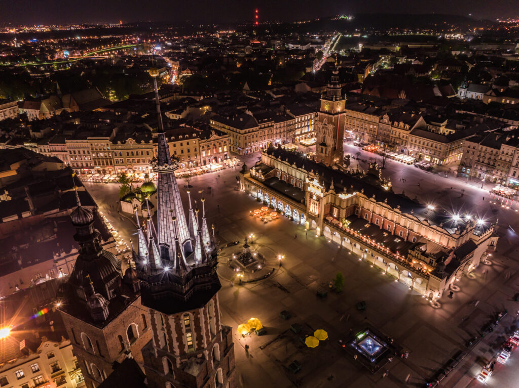 Kraków nocą